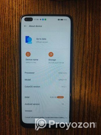 OPPO F17 Pro 8gb 128gb (Used)