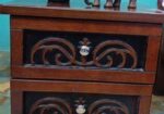 Used Fresh Oak Veneer Bed ( 6/7 Feet) + Side Table