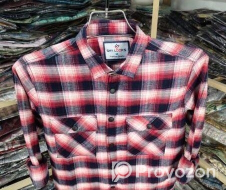 Premium Snap Button Double Pocket Shirt