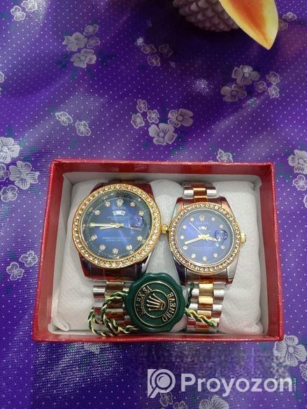 Viral Rolax Couple watch Combo