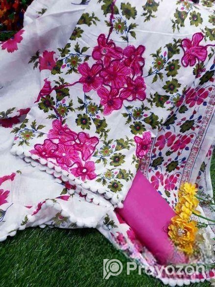 সুতি থ্রী পিস