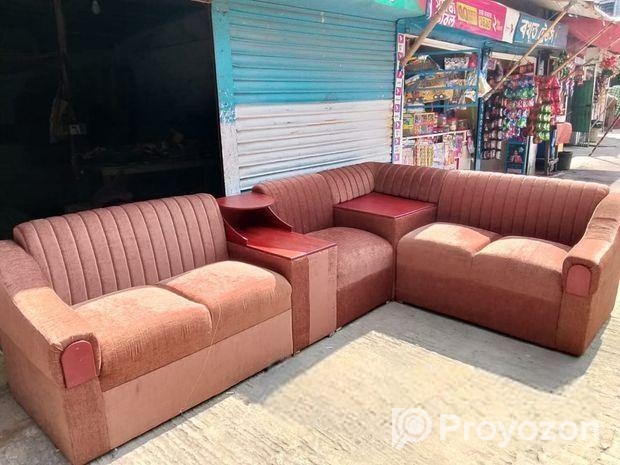 এল কর্নার গদি সোফা সম্পূর্ণ সলিড