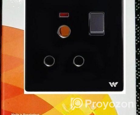 DP Switch & 3 Pin Round Socket