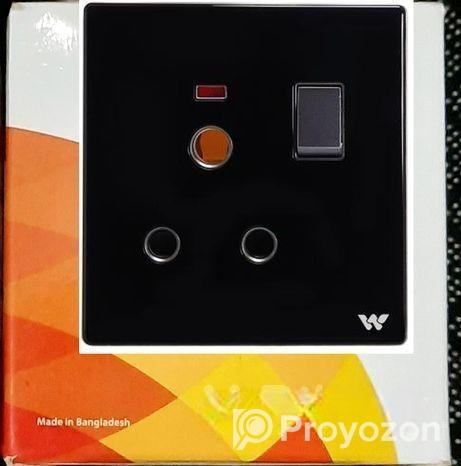 DP Switch & 3 Pin Round Socket