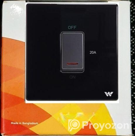 DP Switch & 3 Pin Round Socket