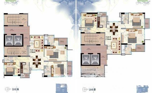 Only 2 nos. Apt. 1700 sft. For Sale at Malibagh Ch