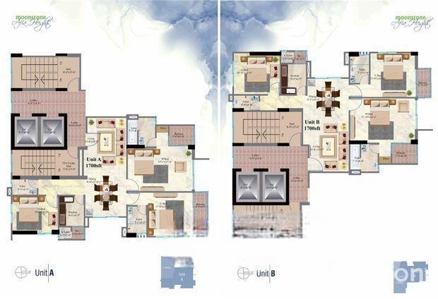 Only 2 nos. Apt. 1700 sft. For Sale at Malibagh Ch