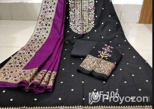 Unstitched Cotton Afsan Print Three Piece For Wome