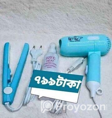 Mini Hair Dryer Combo Pack 3 in 1 Full Solution