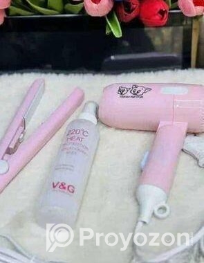 Mini Hair Dryer Combo Pack 3 in 1 Full Solution