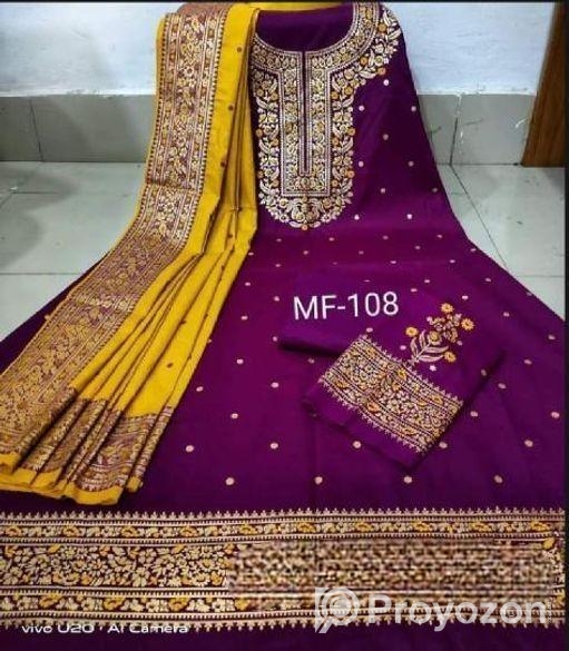 Unstitched Cotton Afsan Print Three Piece For Wome