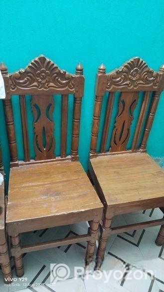 সেগুন কাঠের ডাইনিং টেবিল