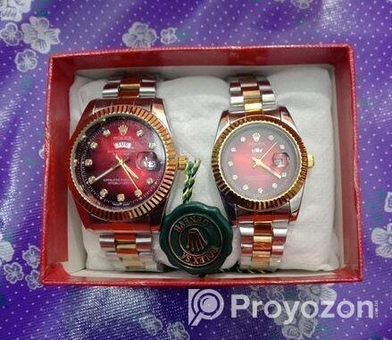 Viral Rolax Couple watch Combo
