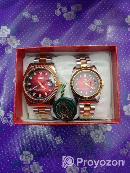 Viral Rolax Couple watch Combo