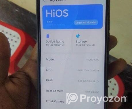 Tecno Camon 20 camon40 8+8 (Used)