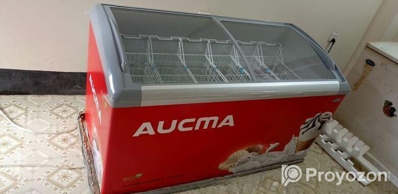 নতুনের মতো Aucma 550l বড় ডিসপ্লে ফ্রিজ –