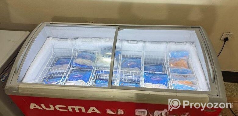 নতুনের মতো Aucma 550l বড় ডিসপ্লে ফ্রিজ –