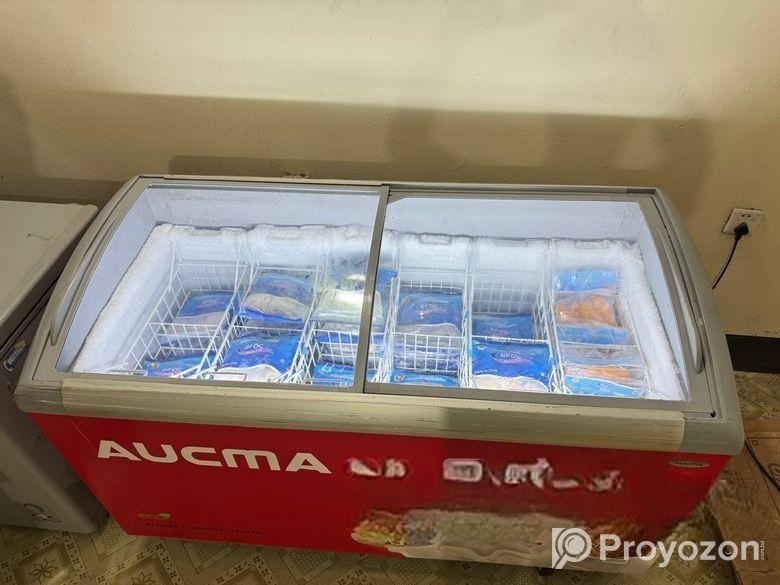 নতুনের মতো Aucma 550l বড় ডিসপ্লে ফ্রিজ –