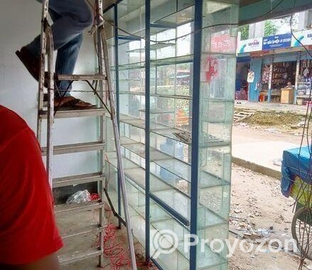 কাচের রেক বা ডেকোরেশন