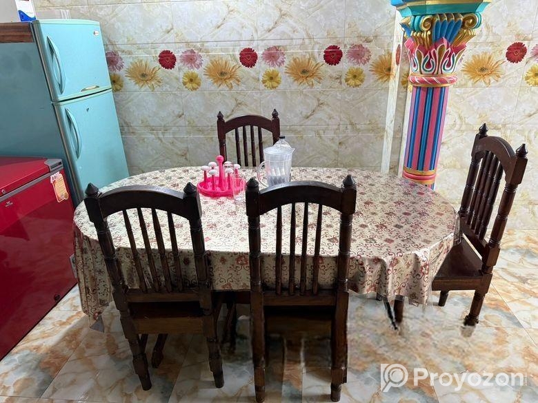 Dinning table with 6 chairs