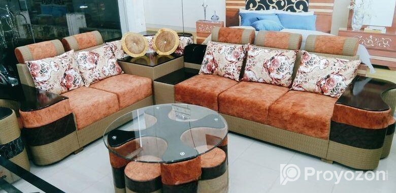 sofa kornar with mura table set