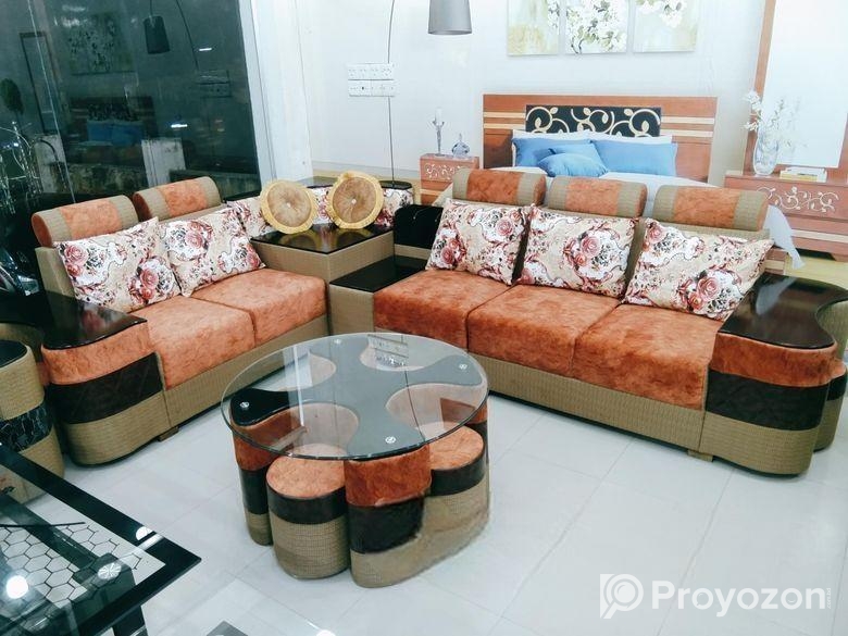 sofa kornar with mura table set