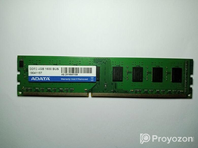 Adata Ddr3 4gb Desktop Pc Ram