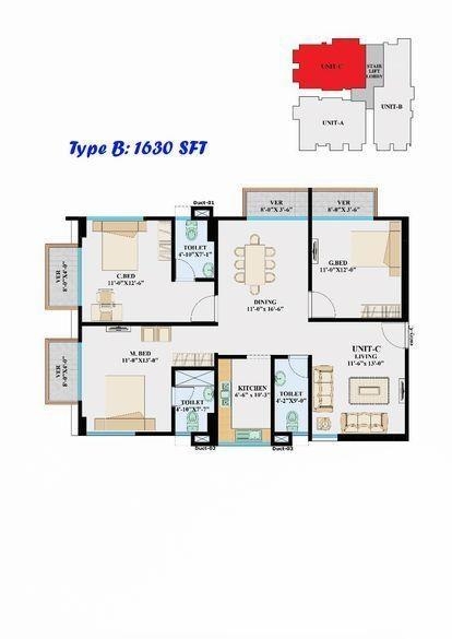 ঢাকা এয়ারপোর্ট পাশে র্নিমাণাধীন ফ্ল্যাট বিক্রয়, ১৫