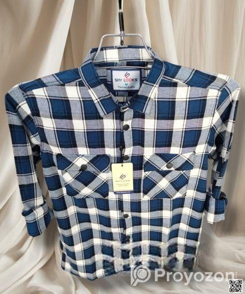 Premium Snap Button Double Pocket Shirt