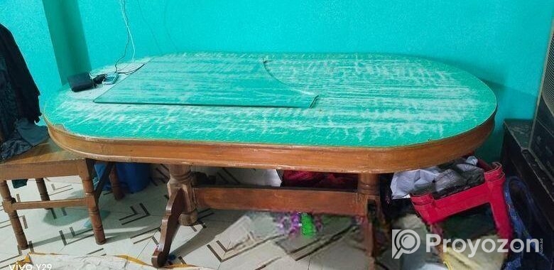 সেগুন কাঠের ডাইনিং টেবিল