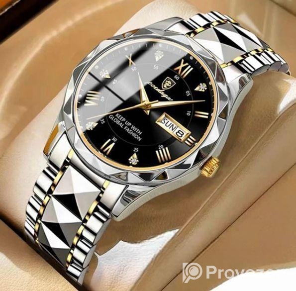 Poedagar 651 Diemond Cut Watch For Men