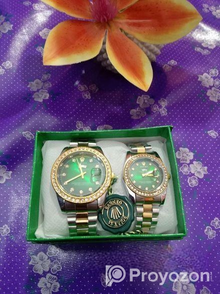 Viral Rolax Couple watch Combo