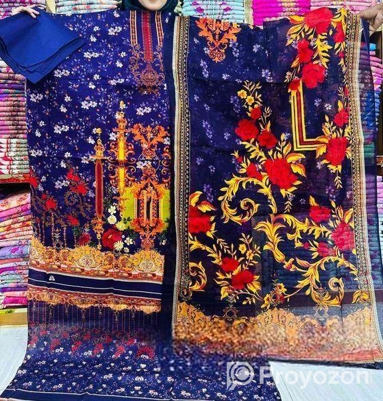 বোম্বেকটব হাই কোয়ালিটি পিওর শুতি থ্রি পিস