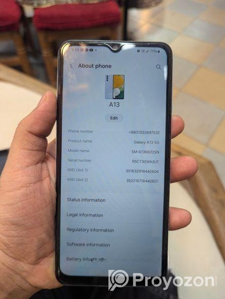 Samsung Galaxy A13 full fresh (Used)