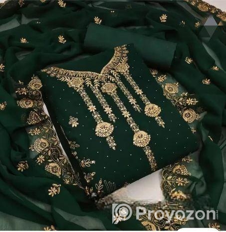 Embroidary Georjet Three Piece