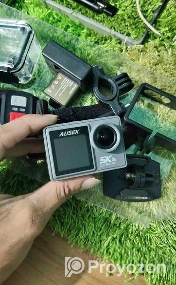 Action Camera Ausek 5K Wife, Full setap.