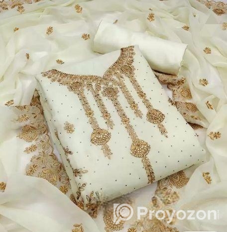 Embroidary Georjet Three Piece