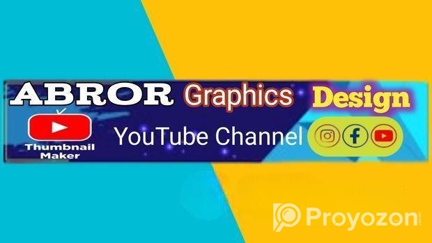 Thumbnail, Logo, Banner & Visiting Card Design Ser
