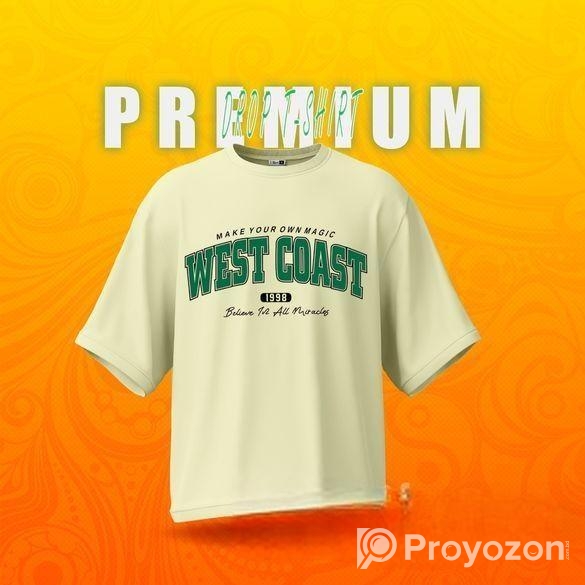 Premium Cotton Drop Shoulder Tshirt