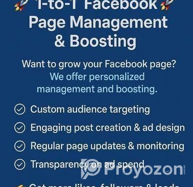 Facebook Page Management & Boosting