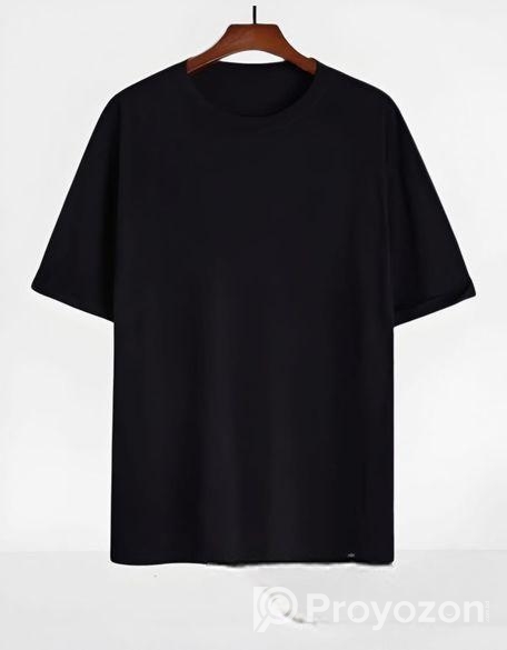 Premium Cotton Drop Shoulder Solid Tshirt