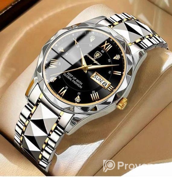 Poedagar 651 Diemond Cut Watch For Men