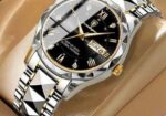 POEDAGAR 615 Diamond Cut Watch For Men