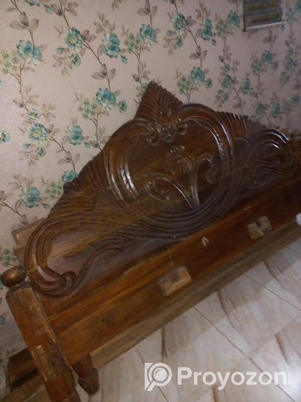 খাট ৬/৭ ফিট কড়ই কাঠ