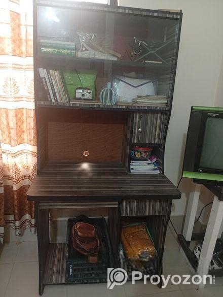 বুক শেলফ কম্পিউটার ডেস্ক