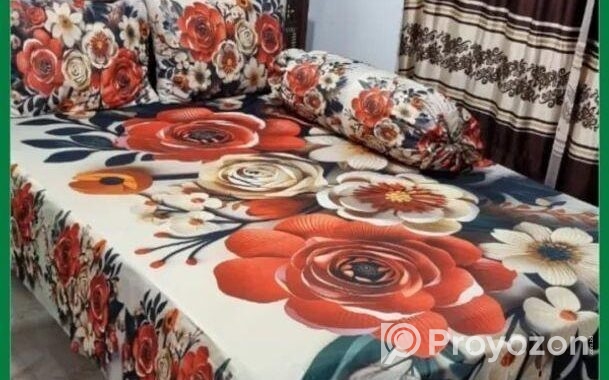 Primium 3D Bedsheet Four Piece Set
