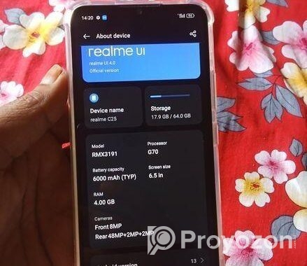 Realme C25s ৪/৬৪ জিবি (Used)