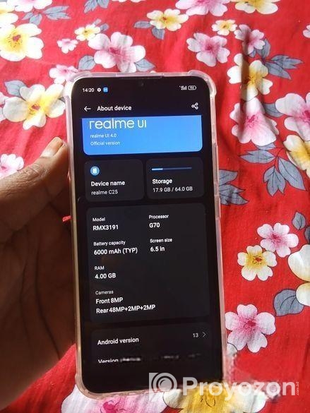 Realme C25s ৪/৬৪ জিবি (Used)