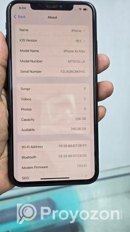 Apple iPhone XS Max 256 gb full fresh (Used)