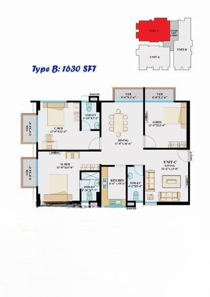 বিশাল ছাড়ে নির্মাণাধীন ফ্ল্যাট বিক্রয়, ১৫০০ বঃ, UT